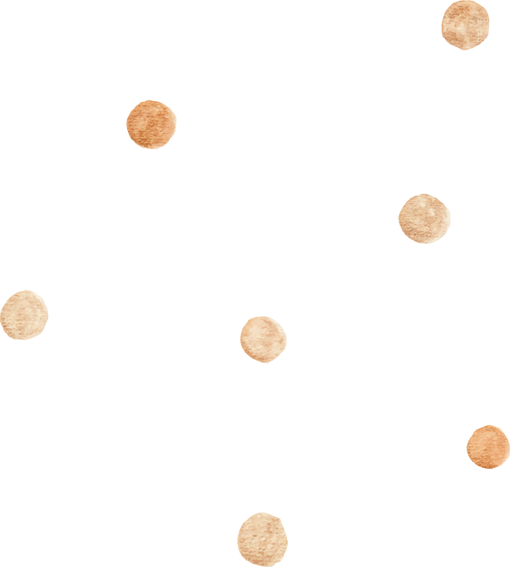 Gold scattered polka dots